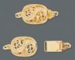 Filigree Gold Plated Clasp - Click Image to Close